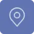 icon bluelight mapmark backgrounded